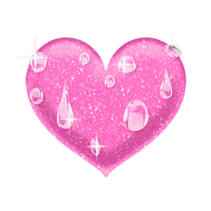 Gif animé coeur qui transpire